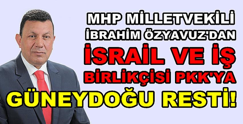 MHP'li Özyavuz'dan İsrail ve PKK'ya Güneydoğu Resti