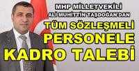 MHP'li Tandoğan'dan Sözleşmeli Personele Kadro Talebi        