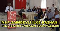 MHP Saimbeyli İlçe Başkanı Yağbasan Güven Tazeledi  