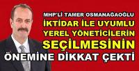 MHP'li Osmanağaoğlu'dan Yerel Seçime Yönelik Açıklama  