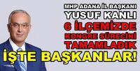 MHP Adana'nın 6 İlçesinde Kongrelerini Tamamladı 