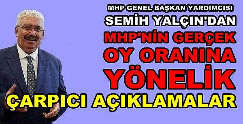 MHP'li Yalçın'dan MHP'nin Oylarına Yönelik Açıklama      