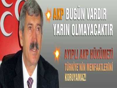 “AKP Yarın Olmayacaktır...“