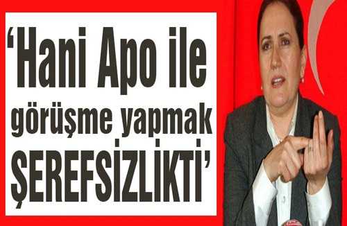 Meral Akşener: Hani Apo ile görüşme yapan şerefsizdi ?