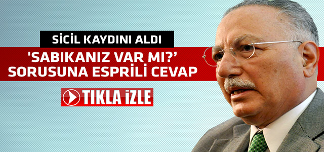 Ekmeleddin İhsanoğlu Adliye'de espiriyi patlattı