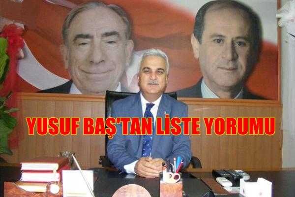 BAŞKAN YUSUF BAŞ MİLLETVEKİLİ ADAY LİSTESİNİ DEĞERLENDİRDİ