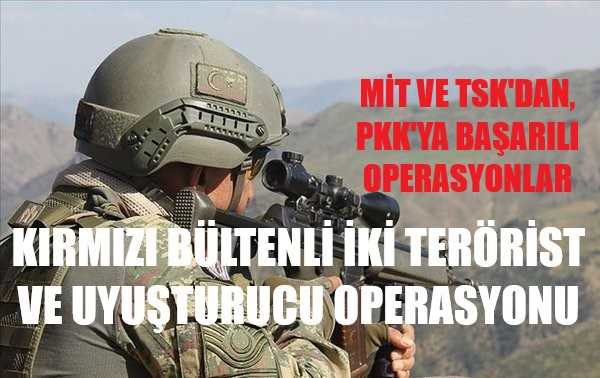 Türkiye'den PKK'ya Uyuşturucu ve Kırmızı Bültenli Terörist Operasyonu