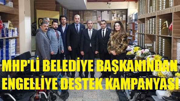 MHP'li Belediye Başkanından Engellilere Yardım Kampanyası