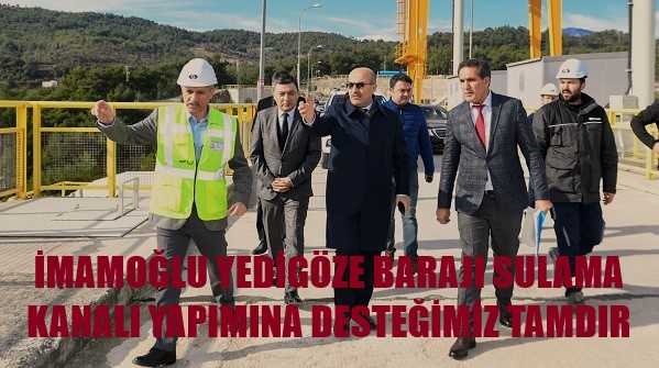 Adana Valisi Demirtaş'tan İmamoğlu Yedigöze Barajı'nda İnceleme