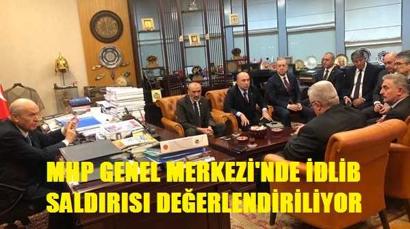 Bahçeli İdlib Saldırısını MHP Genel Merkezi'nde Takip Ediyor