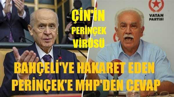 MHP'den Bahçeli'ye Hakaret Eden Doğu Perinçek'e Sert Cevap