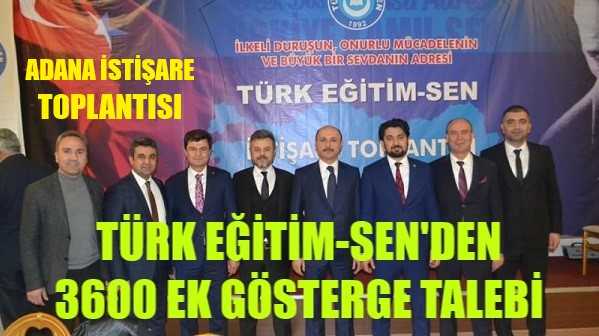 Türk Eğitim-Sen'den 3600 Ek Gösterge Talebi