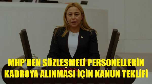 MHP'li Kara'dan Sözleşmeli Personelin Kadroya Alınması Teklifi