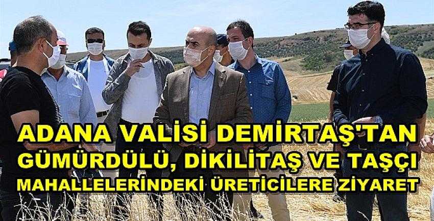 Adana Valisi Demirtaş'tan Üreticilere Geçmiş Olsun Ziyareti