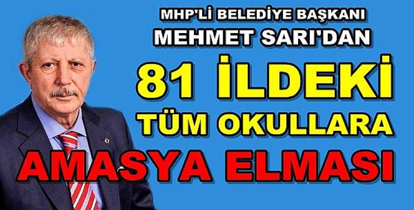 MHP'li Başkan Sarı 81 İldeki Okullara Amasya Elması Gönderdi  