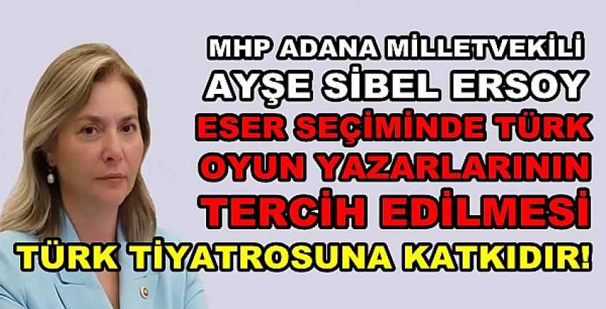 MHP'li Ersoy: Türk Yazarların Eserlerine Destek Önemli  