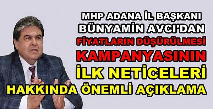 MHP'li Avcı'dan Fiyatların Düşmesi Konusunda Açıklama    