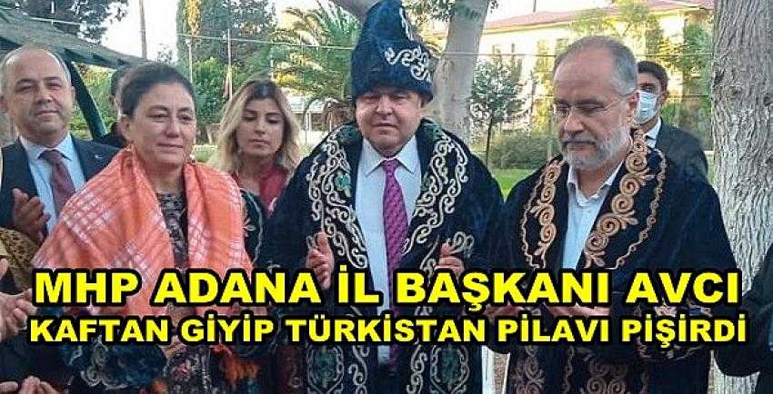 MHP'li Avcı Kaftan Giyip Türkistan Pilavı Pişirdi   