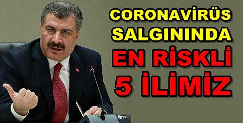 Coronavirüs Salgınında En Riskli Beş İlimiz  