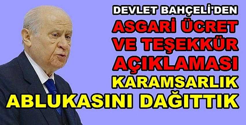 Bahçeli'den Asgari Ücret ve Teşekkür Açıklaması