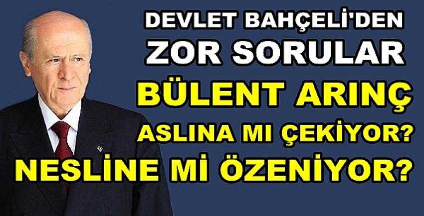 Bahçeli: Arınç'ın Suçu Övmesi İhanete Yataklıktır