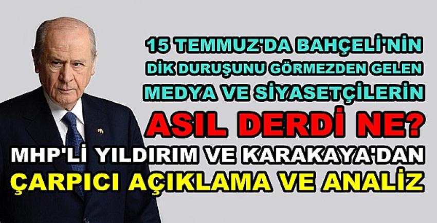 Bahçeli'nin Dik Duruşunu Görmezden Gelen Medyalar