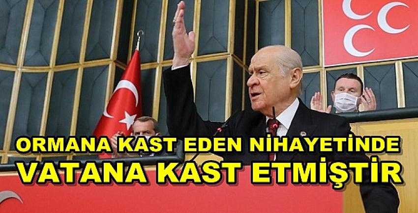 Bahçeli'den Hatay'daki Orman Yangınına Sert Tepki 