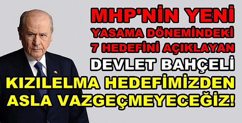 Bahçeli MHP'nin Yeni Dönemdeki Hedeflerini Açıkladı