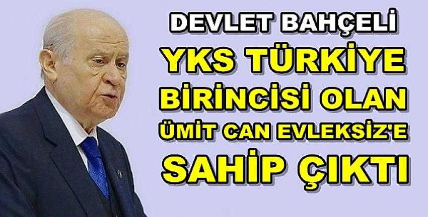 Bahçeli'den YKS Türkiye Birincisi Osmaniyeli Öğrenciye Jest 