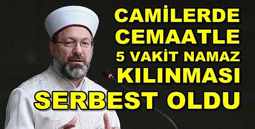 Camilerde Cemaatle Beş Vakit Namaz Kılınması Serbest