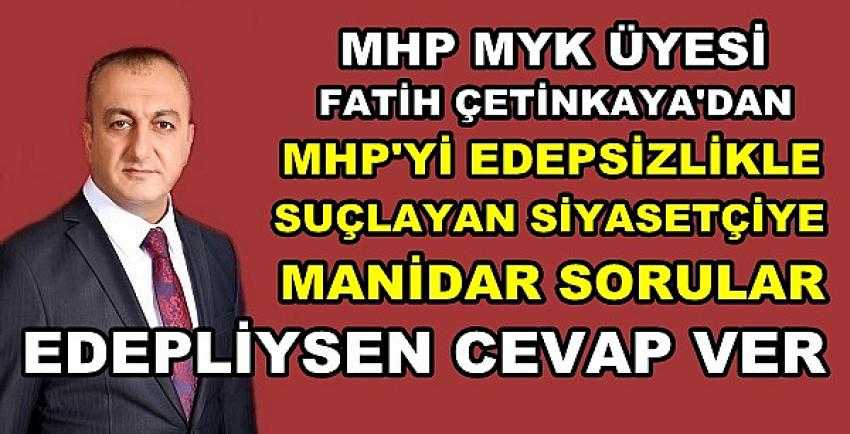 MHP'li Çetinkaya'dan Habertürk'ü Savunanlara Tepki 