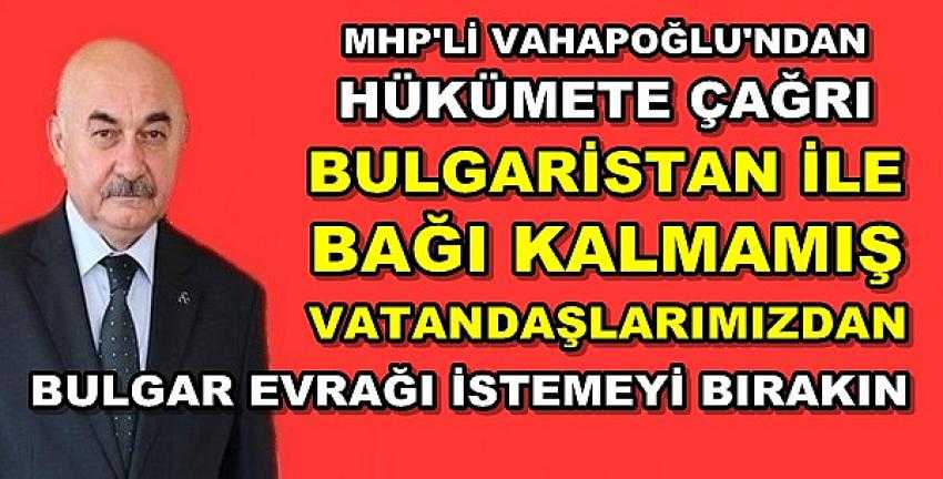 MHP'li Vahapoğlu'ndan Hükümete Göçmen Sorunu Çağrısı