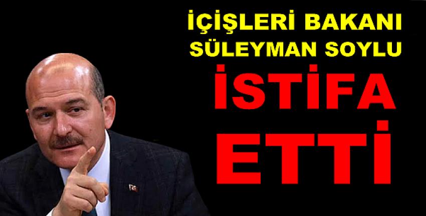 İçişleri Bakanı Süleyman Soylu İstifa Etti