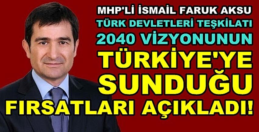 MHP'li Aksu'dan 2040 Vizyonunun Sunduğu Fırsatlar 