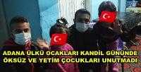 Adana Ülkü Ocakları Kandil'de Öksüz ve Yetimleri Unutmadı