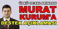 Ülkü Ocaklarından Murat Kurum'a Destek Açıklaması