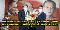 Ak Parti Adana İl Başkanı Ay'dan MHP İl Başkanlığı'na Ziyaret 