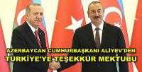 Azerbaycan Cumhurbaşkanı Aliyev Türkiye'ye Teşekkür Etti