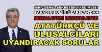 MHP'li Özarslan'dan Ulusalcıları Uyandıracak Sözler 