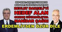 MHP'li Özarslan: Orhan Uğuroğlu Erdemliyse Özür Diler  