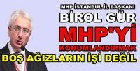 MHP'li Gür: MHP'yi Konumlandırmak Boş Ağızların İşi Değil   