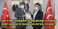 Ak Parti Adana İl Başkanı Ay'dan MHP'ye Ziyaret