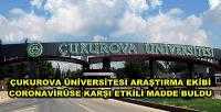 Çukurova Üniversitesi Coronavirüse Karşı Etkili Madde Buldu