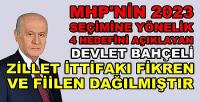 MHP Lideri Bahçeli: Zillet İttifakı Fikren ve Fiilen Dağıldı  