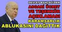 Bahçeli'den Asgari Ücret ve Teşekkür Açıklaması