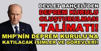 Bahçeli'nin Talimatıyla MHP Deprem Kurulu Oluşturuldu  