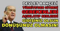 Devlet Bahçeli Türkiye'den Gitmesi Gerekenleri Açıkladı  