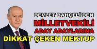 Devlet Bahçeli'den Milletvekili Aday Adaylarına Mektup  