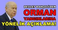 Devlet Bahçeli'den Orman Yangınlarına Yönelik Açıklama