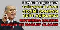 Bahçeli'den Başkanlık Divanı Seçimi Sonrası Sert Açıklama   